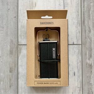 NIB Barebones Power Bank 5000 mAh Black